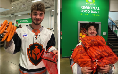 WARRIORS GIVE BACK: SEVERAL WARRIOR PLAYERS SERVE AT REGIONAL FOOD BANK OF OKLAHOMA